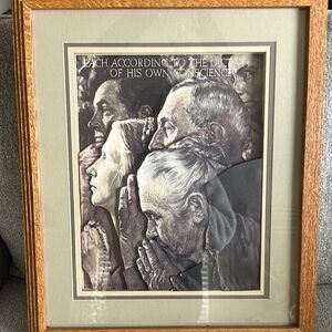 Framed Art Print with Oak Frame